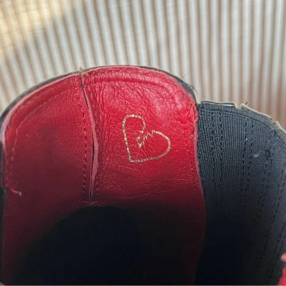 Frye x Matt Schultz Western Chelsea Split Leather Black Ankle Boot - Picture 8 of 11